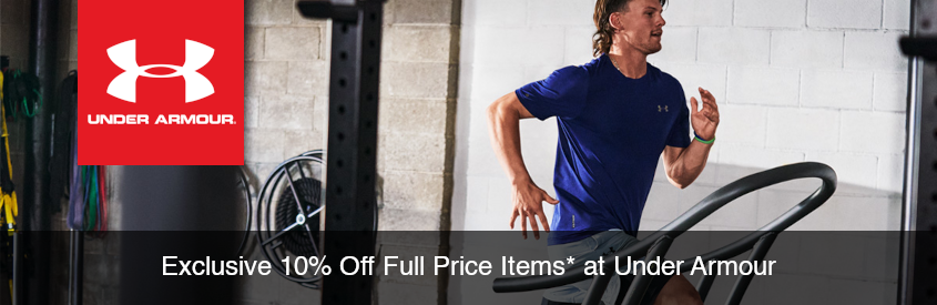 Under Armour - 10% Off Full Price Items*