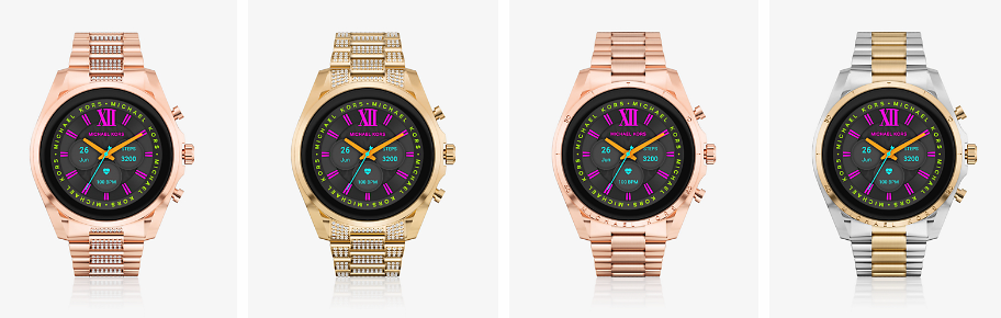 Michael Kors watches for ladies: Smartwatches from Michael Kors for ladies in different stainless steel tones.