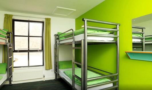 Image: The bedroom at YHA: A cheap hotel in Manchester. The bedroom at YHA: A cheap hotel in Manchester.