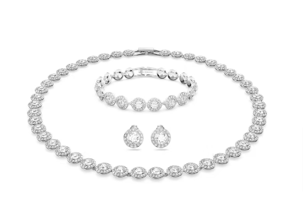 Swarovski necklace and bracelet set: Angelic Set