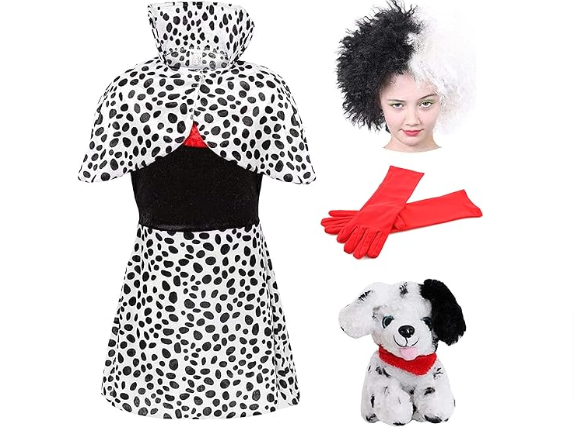 Unique World Book Day costumes: Evil dog lady costume for kids.