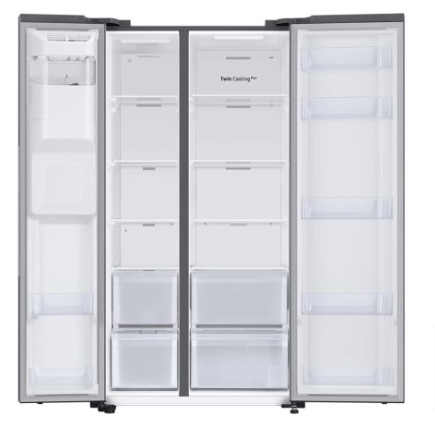 Top-rated home appliances: Samsung 634L side-by-side American-style fridge freezer.