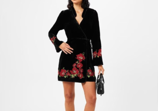 House Of Fraser online: RIXO - Iris mini wrap dress