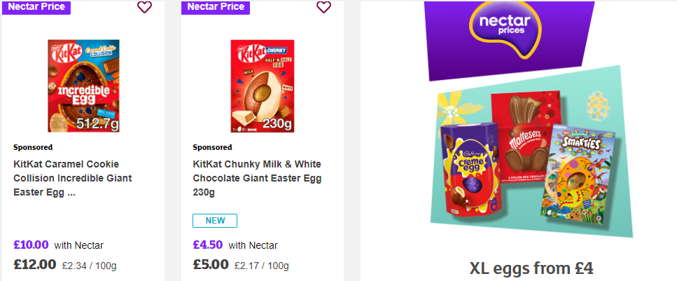Image: Sainsbury’s budget-friendly Easter eggs with Nectar Prices Sainsbury’s budget-friendly Easter eggs with Nectar Prices