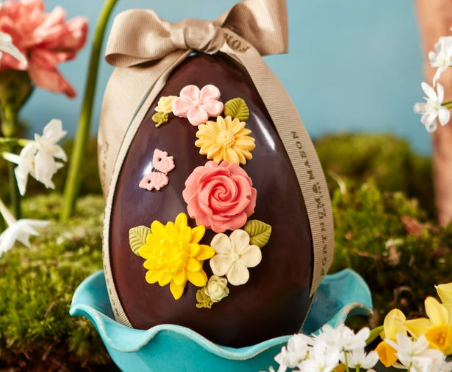 Image: Fortnum & Mason luxury Easter eggs: Decorated chocolate egg Fortnum & Mason luxury Easter eggs: Decorated chocolate egg