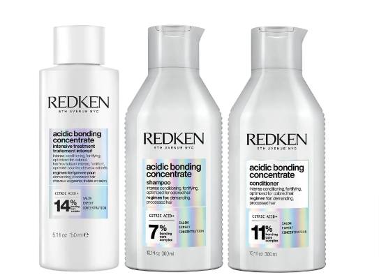 Image: Professional hair care products: Redken acidic bonding concentrate intensive pre-treatment bundle. Professional hair care products: Redken acidic bonding concentrate intensive pre-treatment bundle.