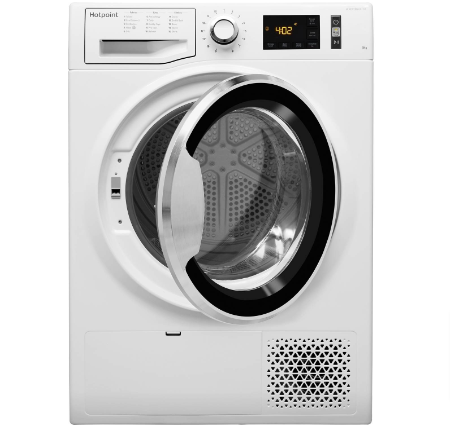 Appliances Direct tumble dryers: Hotpoint 9kg heat pump white tumble dryer