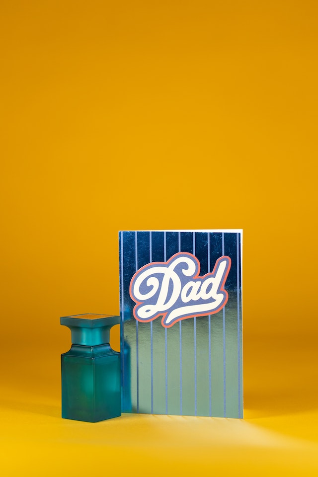 Image: A Father’s Day 2023 card next to a men’s fragrance bottle as a gift for Father’s Day A Father’s Day 2023 card next to a men’s fragrance bottle as a gift for Father’s Day