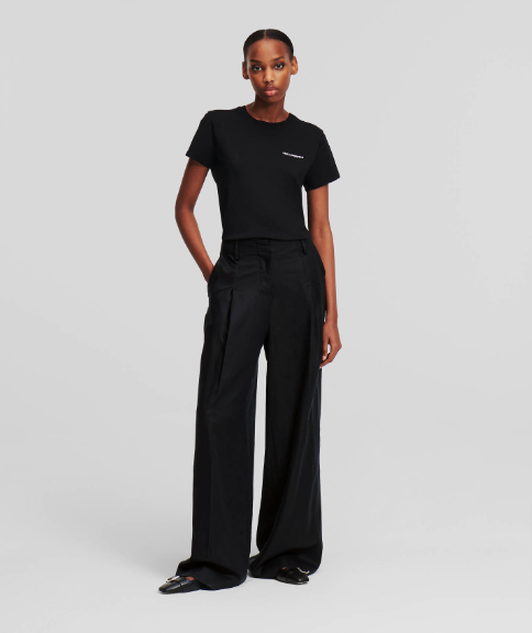 High-Rise Wide-Leg Trousers from Karl Lagerfeld