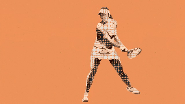 Image: A lady playing tennis on a peach background getting ready for the Wimbledon dates for 2023 A lady playing tennis on a peach background getting ready for the Wimbledon dates for 2023