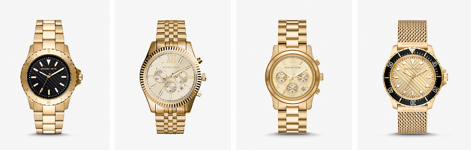 Gold-Tone Michael Kors men’s watches range