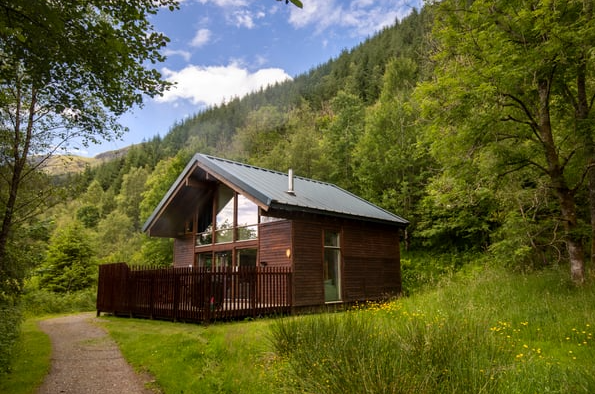 Where to go on holiday in Britain: Classic Golden Oak log cabin from Forest Holidays
