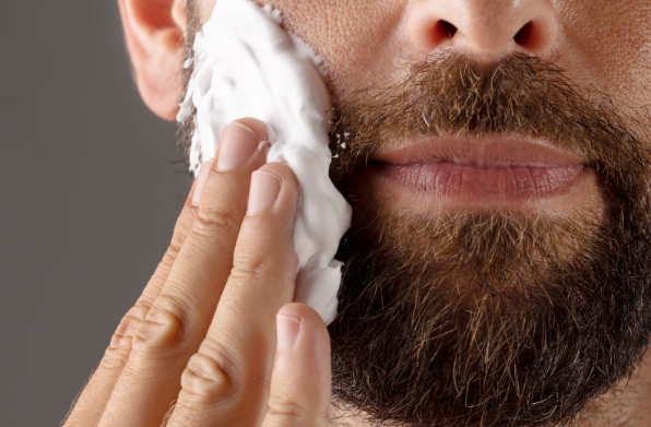 Image: Man applying the best shaving cream for men from LOOKFANTASTIC. Man applying the best shaving cream for men from LOOKFANTASTIC.