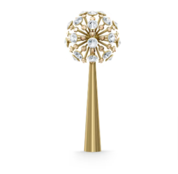 Swavorski Christmas tree earrings and Christmas tree topper.