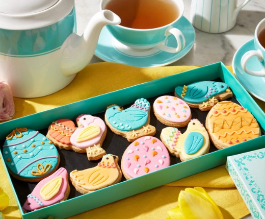 Image: Fortnum & Mason luxury Easter eggs: Colourful iced biscuits Fortnum & Mason luxury Easter eggs: Colourful iced biscuits