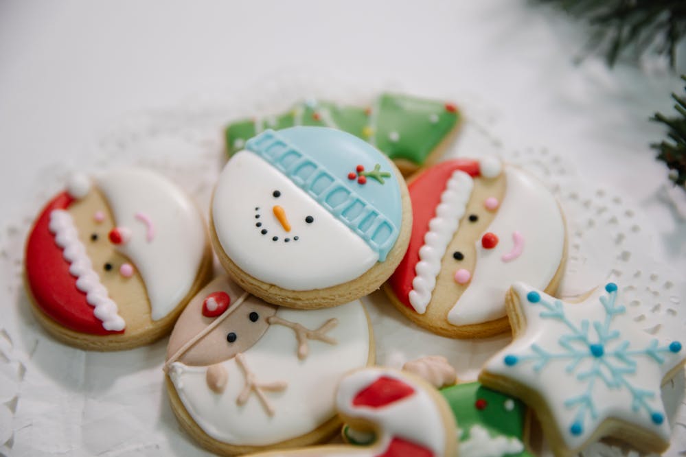 The best Christmas cookies: Christmas-themed cookies on a plate