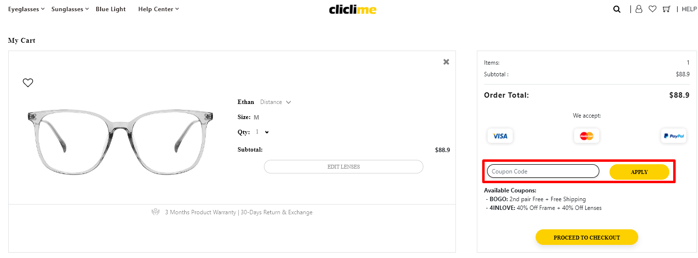 How do I use my CliCliMe discount code?