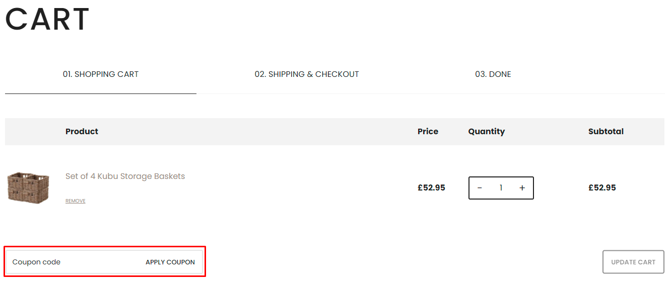 How do I use my Wovenhill coupon code?