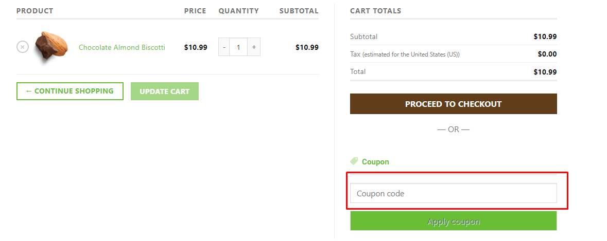 How do I use my The Biscotti Company coupon code?