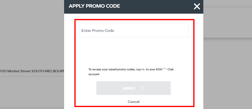 How do I use my KOO promo code?