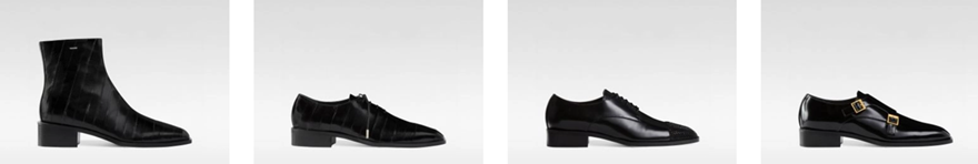 image showing some examples of Giuseppe Zanotti men's collections