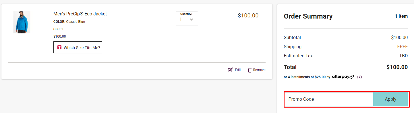 How do I use my Marmot promo code?