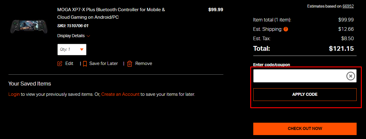 How do I use my PowerA coupon code?