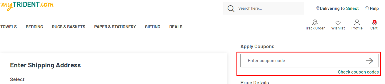 How do I use my MYTRIDENT coupon code?