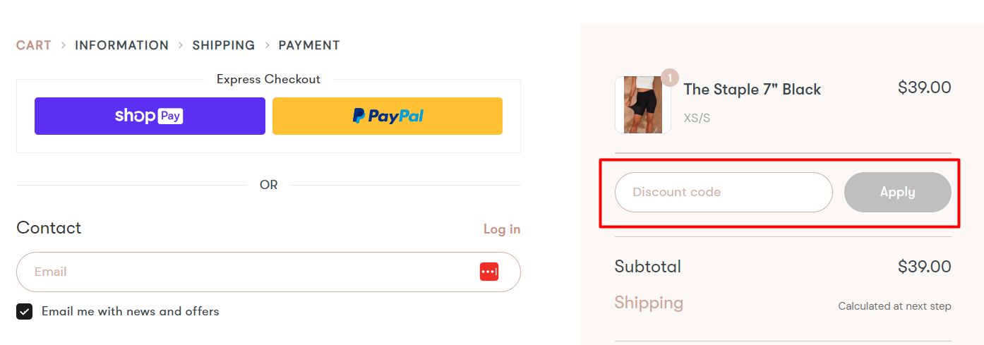 How do I use my Thigh Society discount code?
