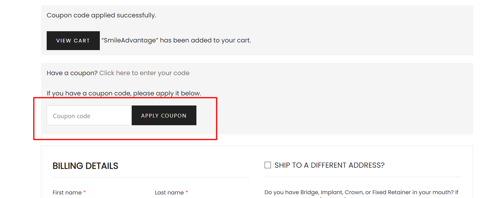 How do I use my SmilePath coupon code?