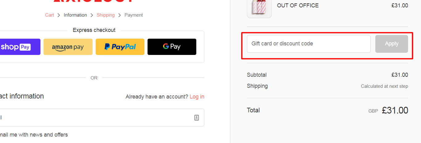 How do I use my AXIOLOGY discount code?