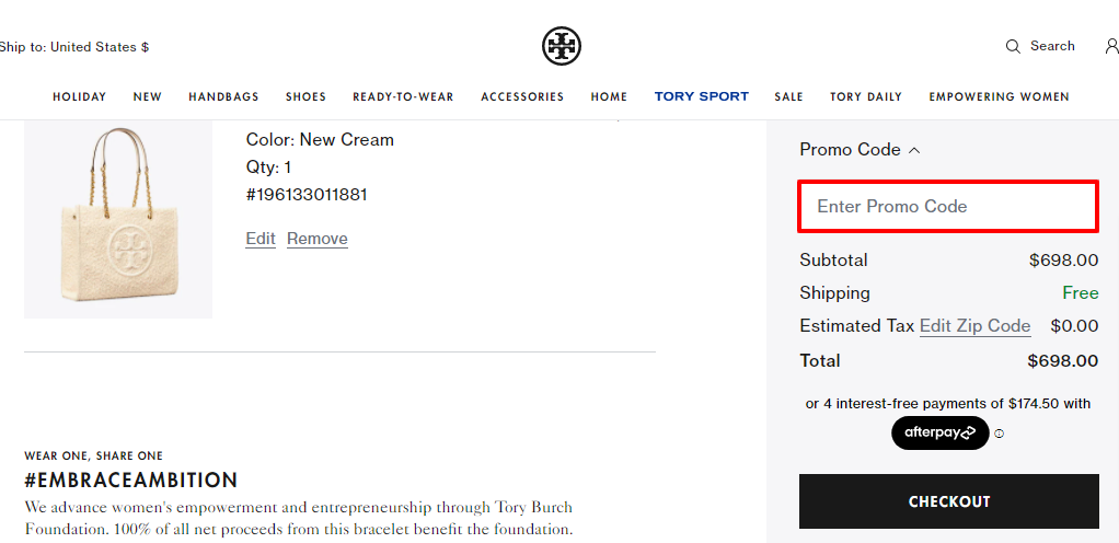 Tory Burch Coupon Codes For September 2023