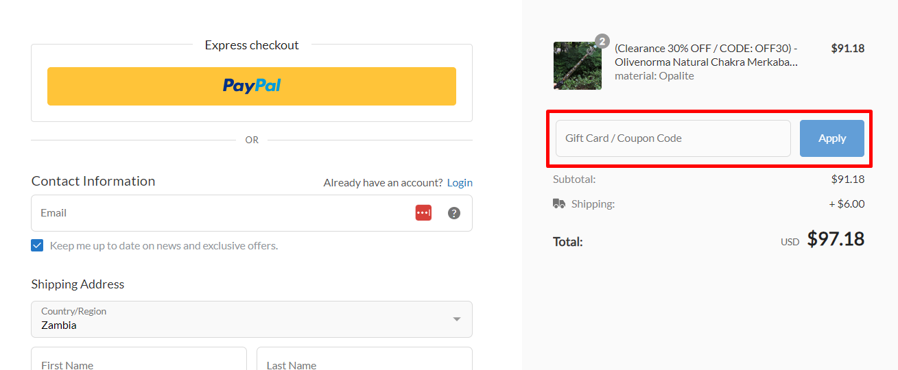 How do I use my Olivenorma coupon code?