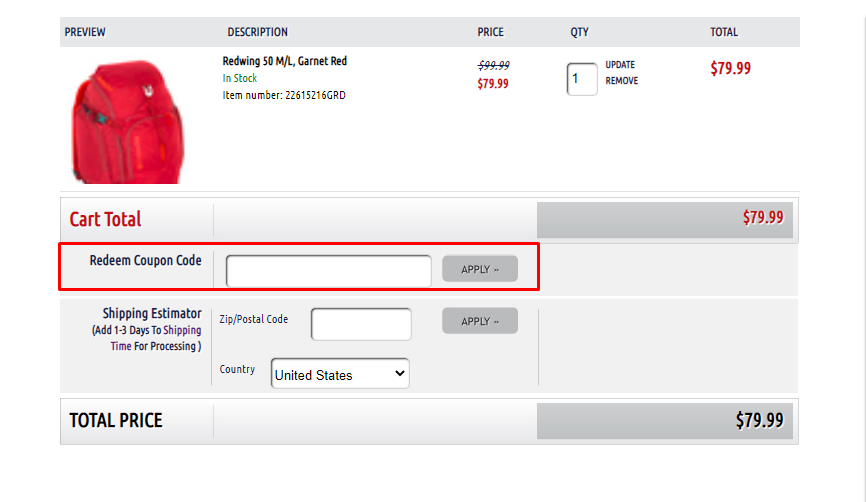 How do I use my Outdoor World coupon code?