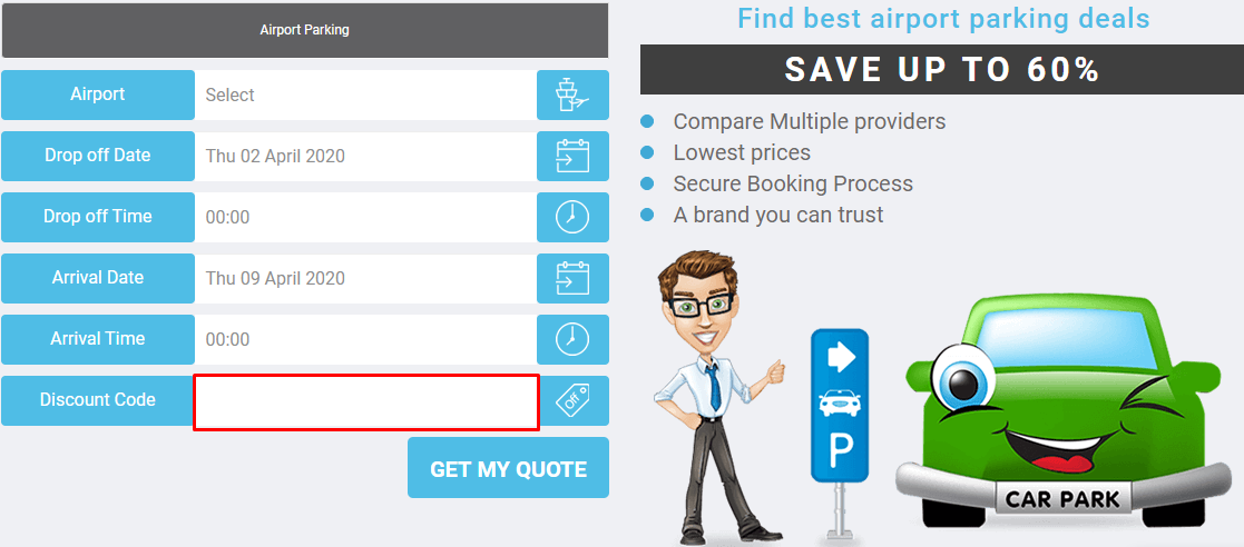 How do I use my Mobit Airport Parking coupon code?