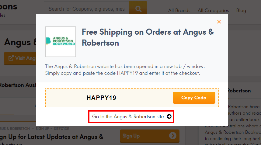 how to use Angus & Robertson discount code?
