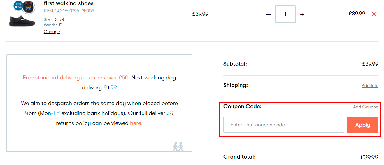How do I use my Startriteshoes coupon code?