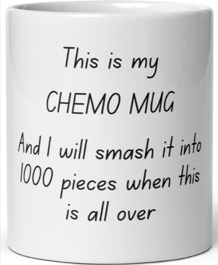 A Cancer Care Parcel smash mug