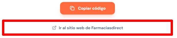 enlace al sitio web de farmaciasdirect desde love coupons