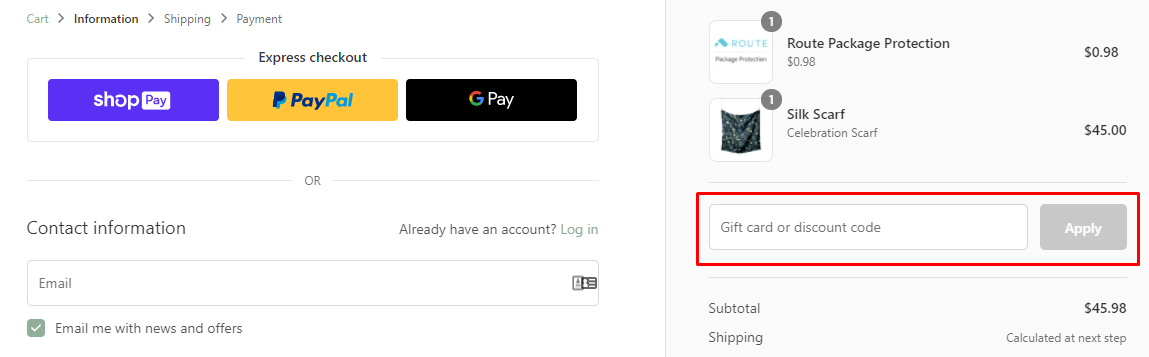 How do I use my Sienna Naturals discount code?