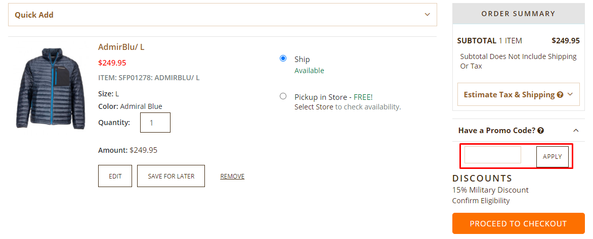 How do I use my Fishwest promo code?