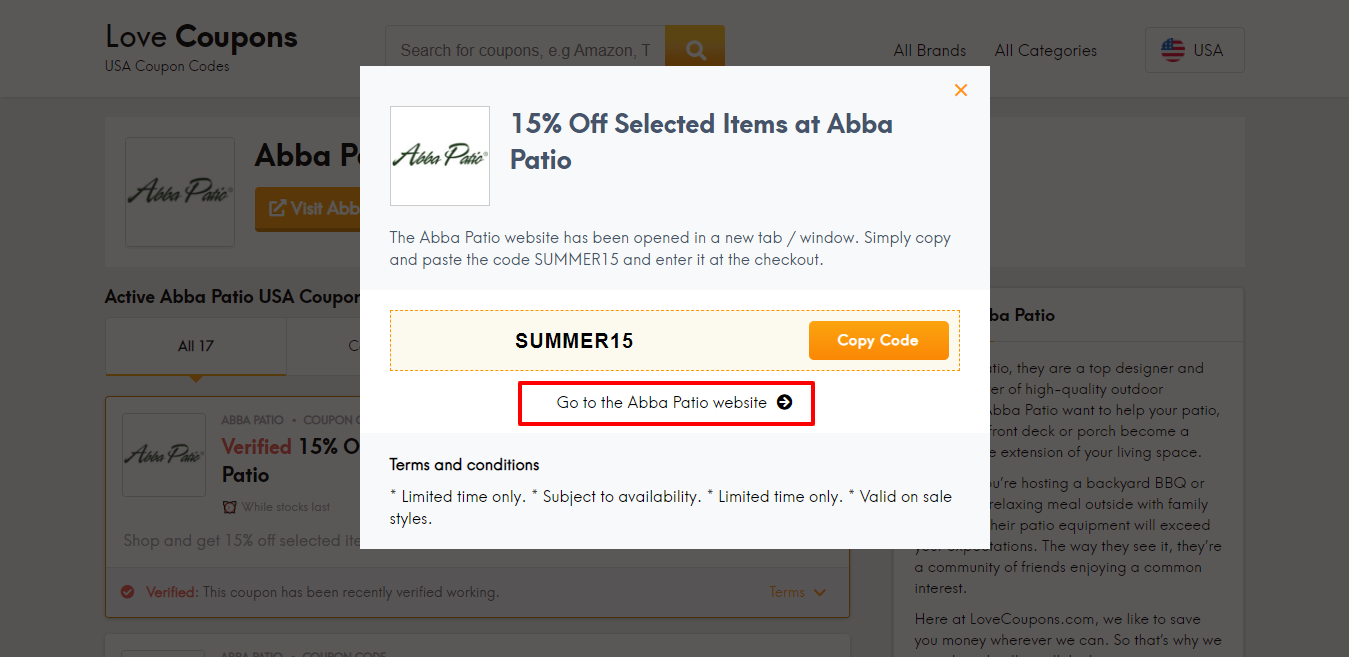 abba patio website