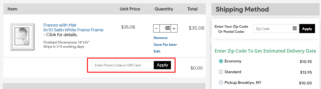 How do I use my ArtToFrames promo code?