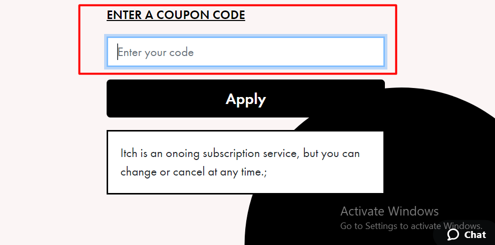 How do I use my Itch discount code?