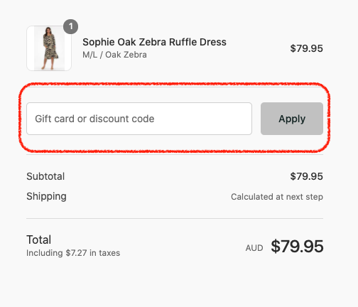 How do I use my Blue Bungalow discount code?