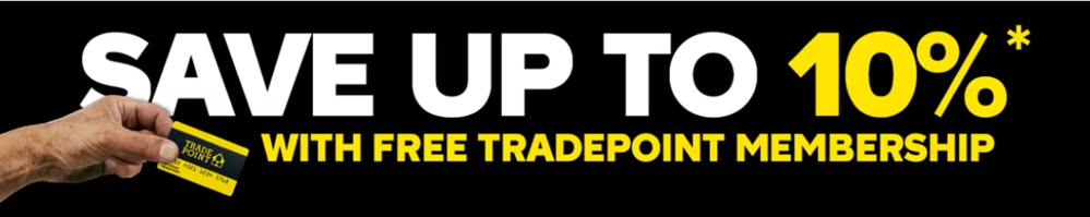 The B&Q Tradepoint loyalty program banner from their website.