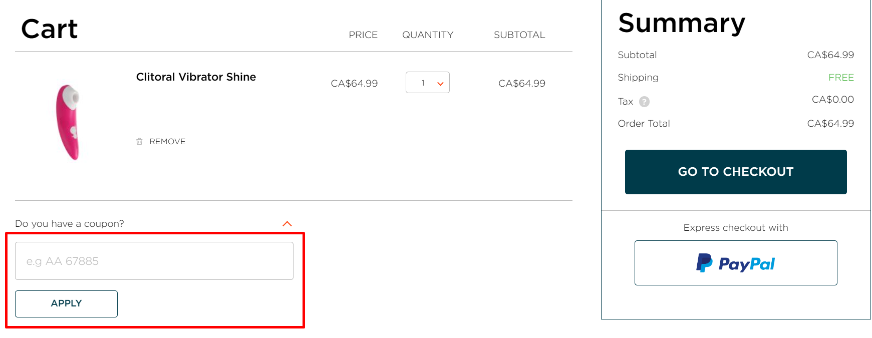 How do I use my ROMP coupon code?