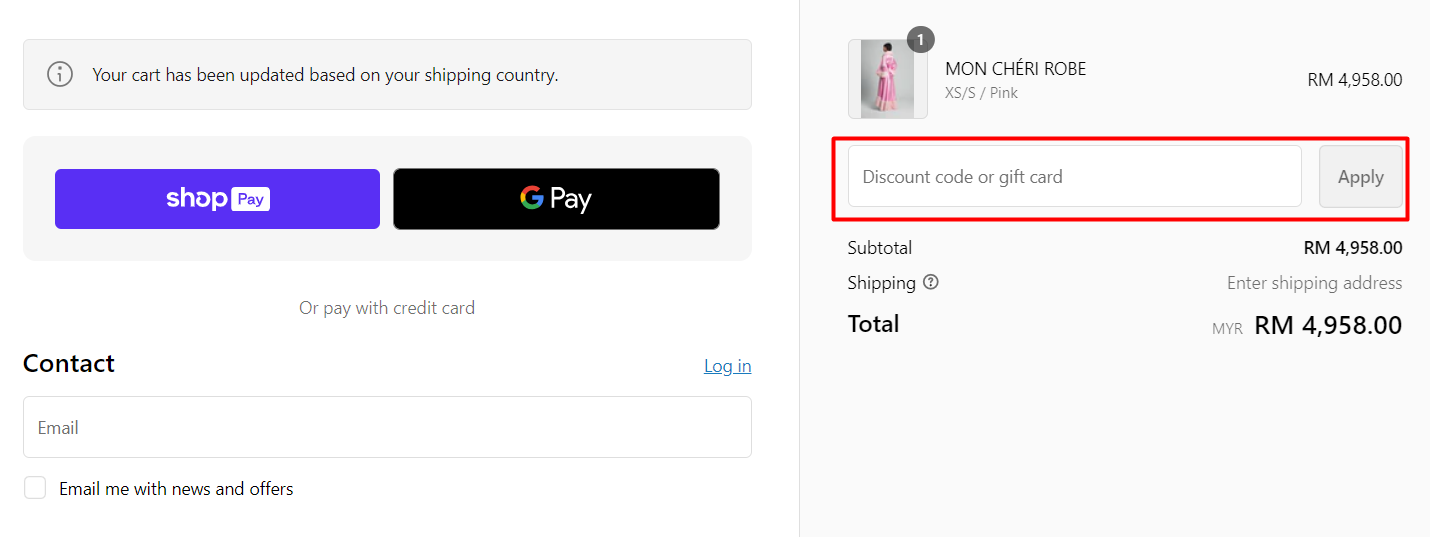 How do I use my Scarlett Gasque discount code?