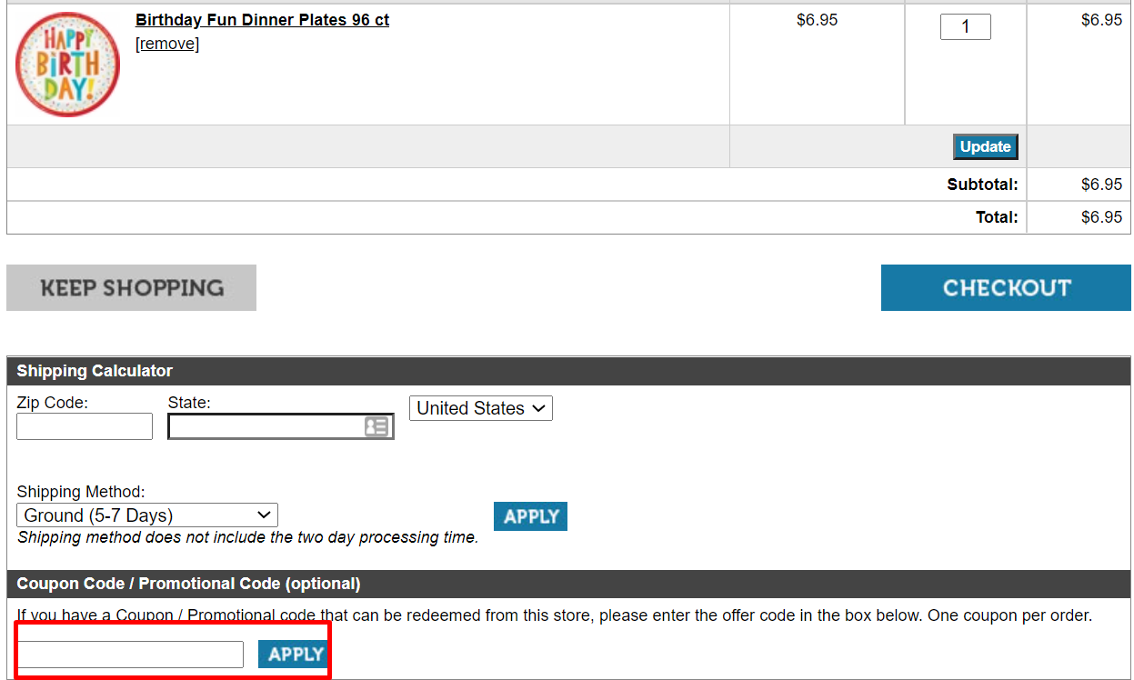 How do I use my Napkins.com coupon code?
