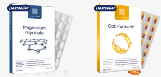 two of the best-selling Healthspan products for Uk customers